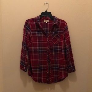 Red Plaid Button Down